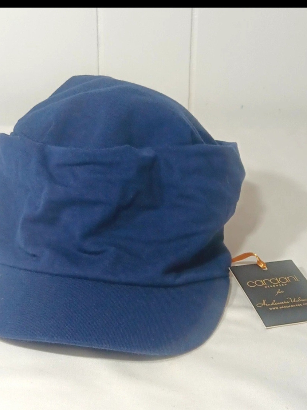 Navy Blue Cotton Cap - Men's Accessory